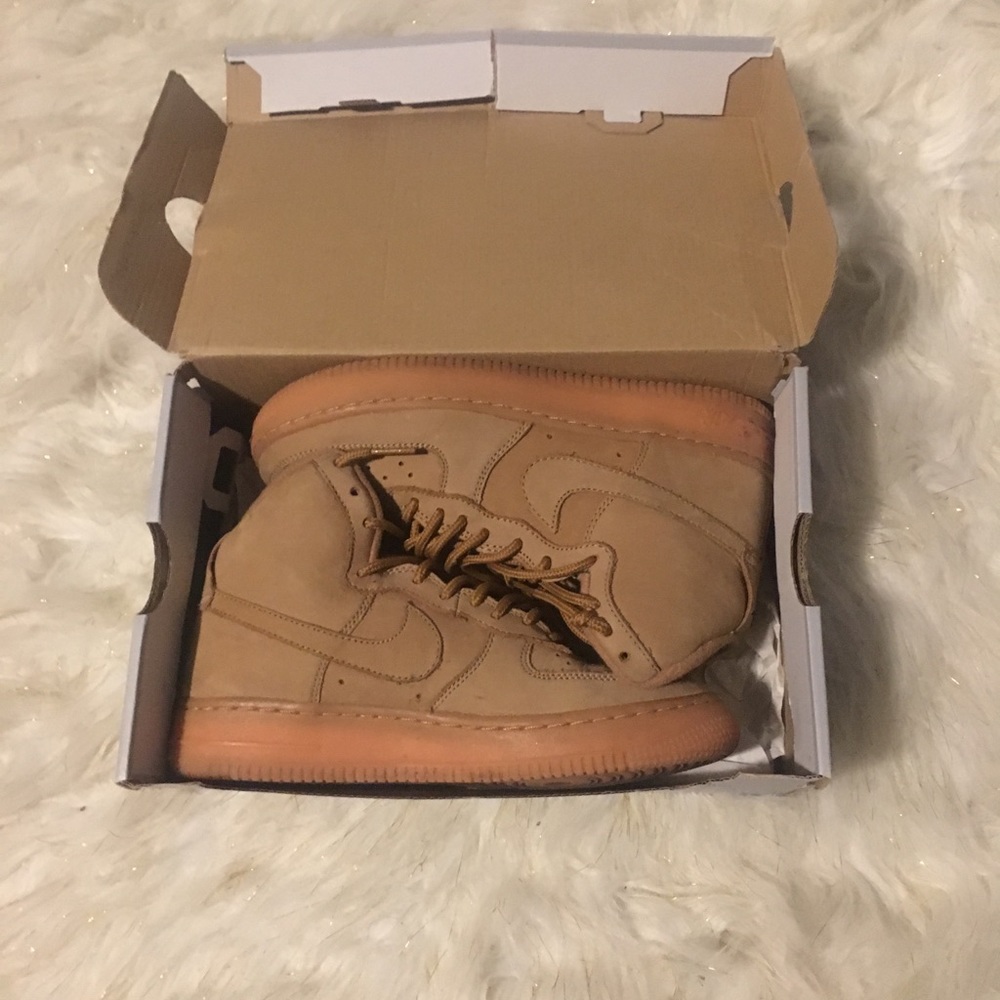 Wheat Nike Air Force ones